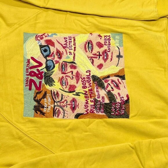 ZADIG & VOLTAIRE Georgy Band of Sisters Sweatshirt color: Sugar - Picture 4 of 10